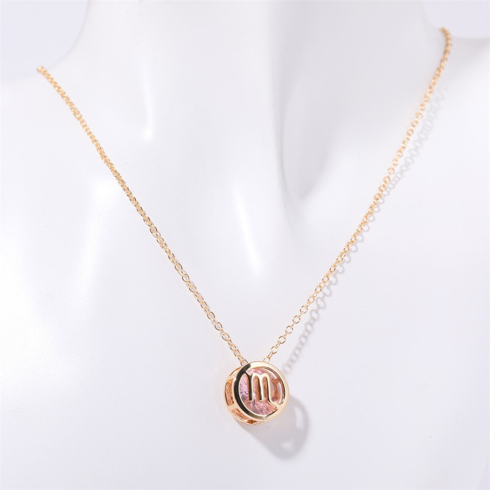 Colier Zodiacal Dublă Față