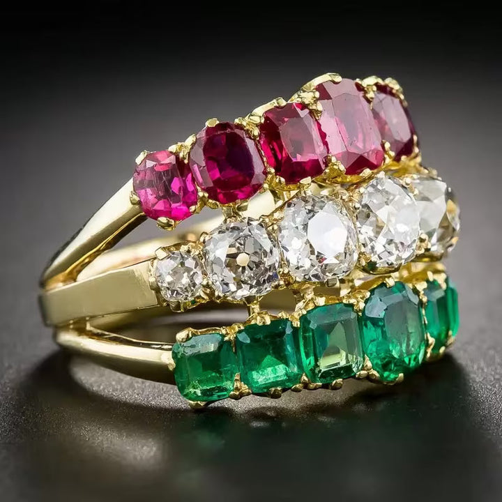 Inel de Logodnă Artizanal cu Tăietură Marquise din Zirconie Cubică