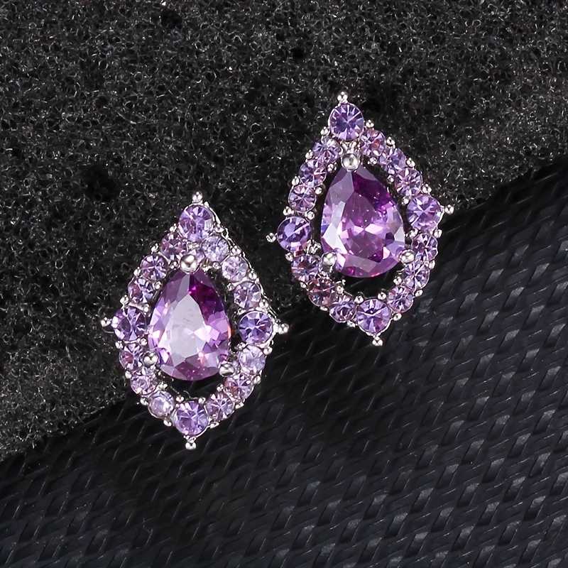 Colier și cercei Nadine Ametist