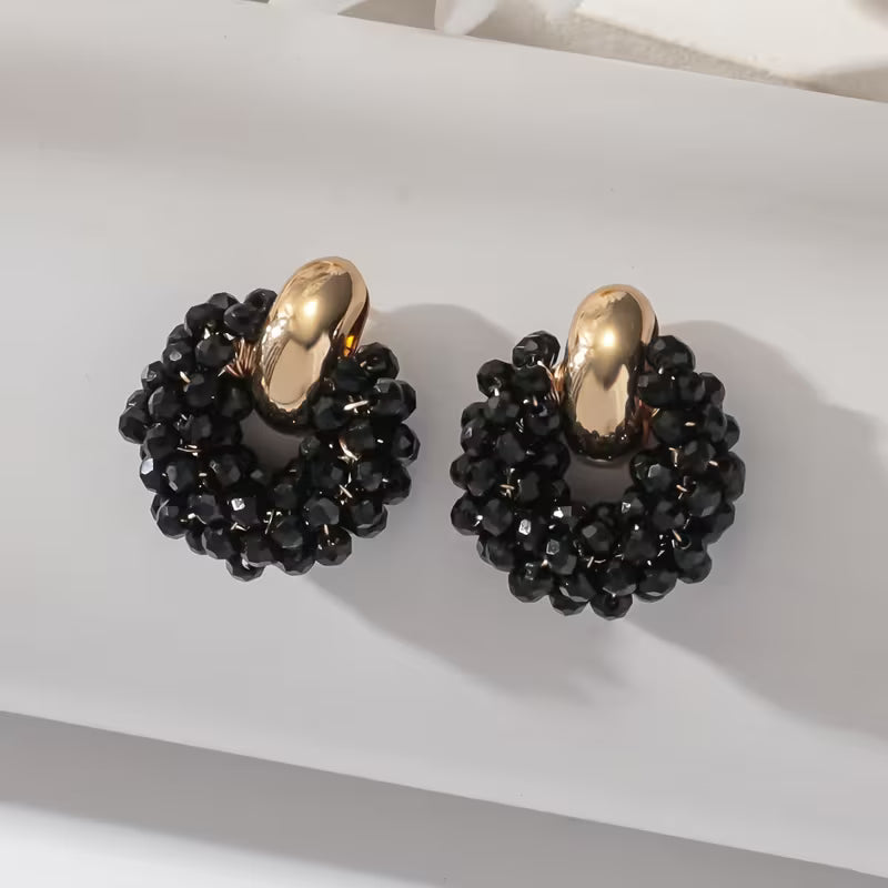 Cercei Artizanali Boeme cu Mărgele