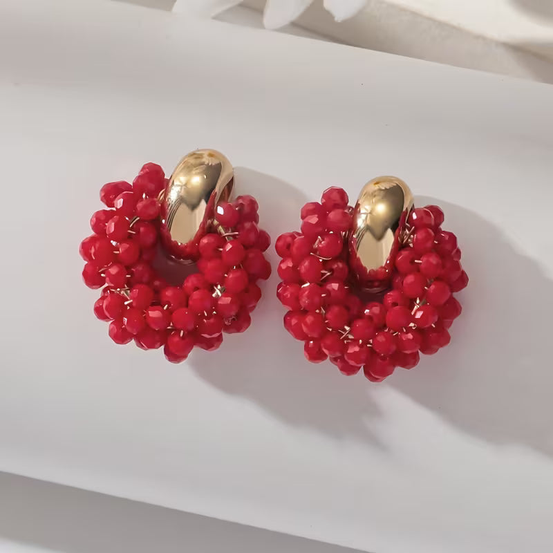 Cercei Artizanali Boeme cu Mărgele