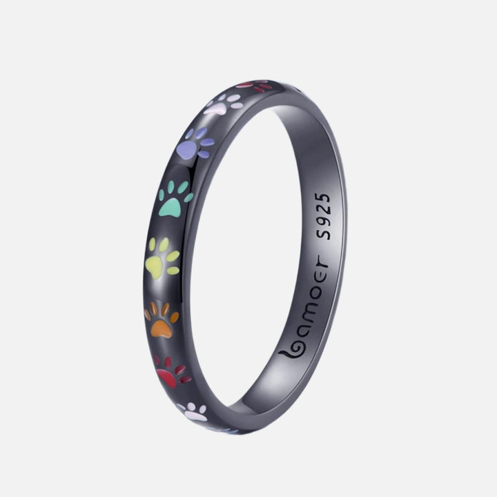 Inel din Argint cu Design de Pata