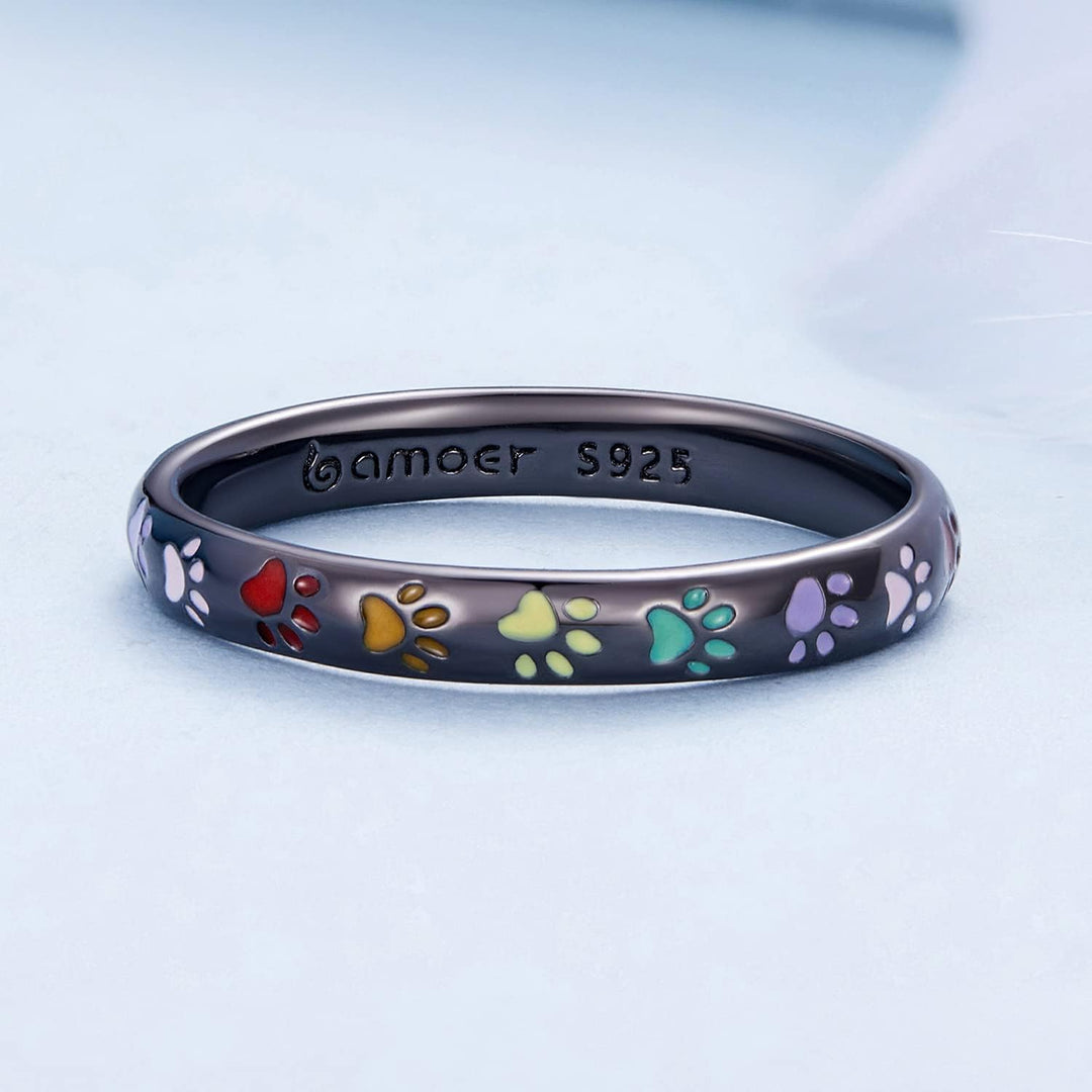 Inel din Argint cu Design de Pata