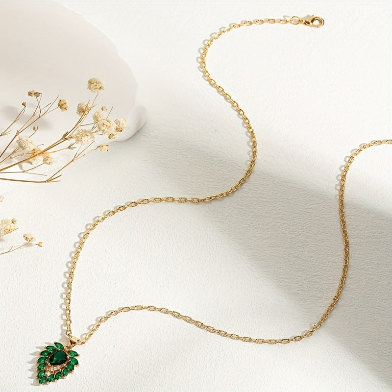 Colier Matilde Inimă de Smarald