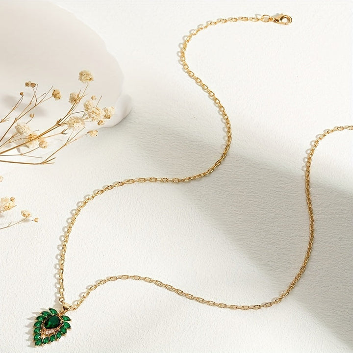 Colier Matilde Inimă de Smarald