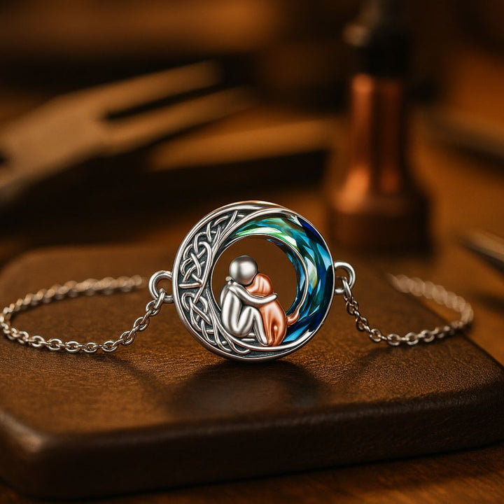 Brățară Ajustabilă cu Pandantiv de Câine din Argint