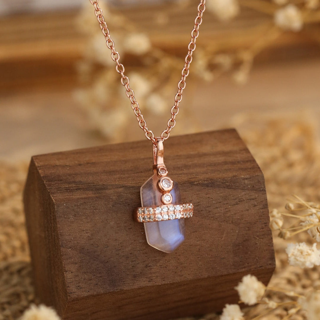 Colier Emma cu Piatră Lunară