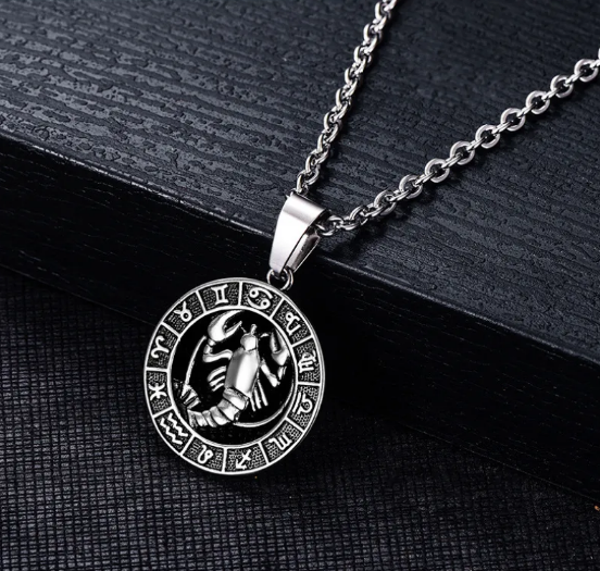 Pandantivul Semnului Rac în Oțel Inoxidabil