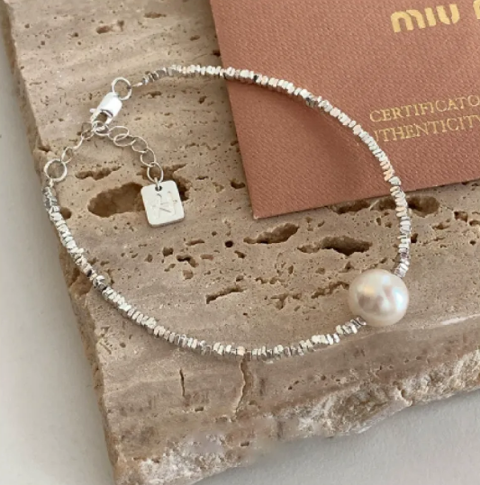 Brățară pătrată Iubire Argintie