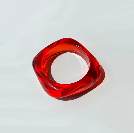 Brățară Pătrată Colorată din Acril