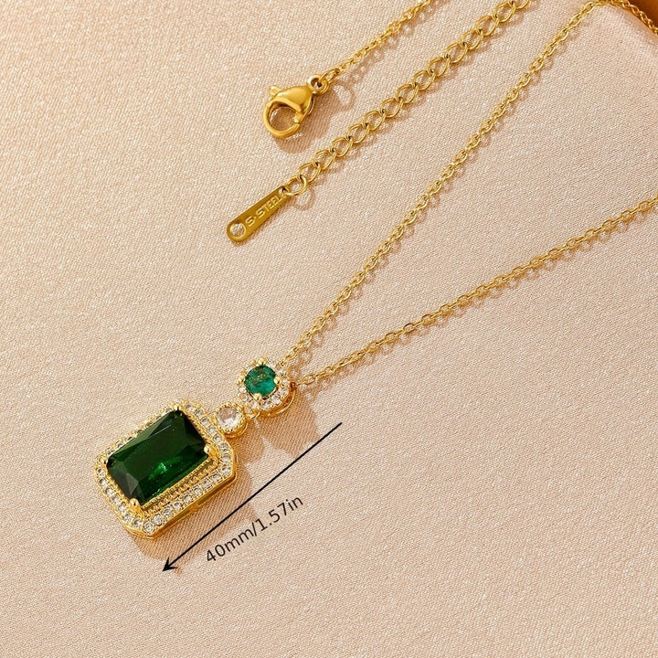 Colier Greta cu Piatră de Smarald